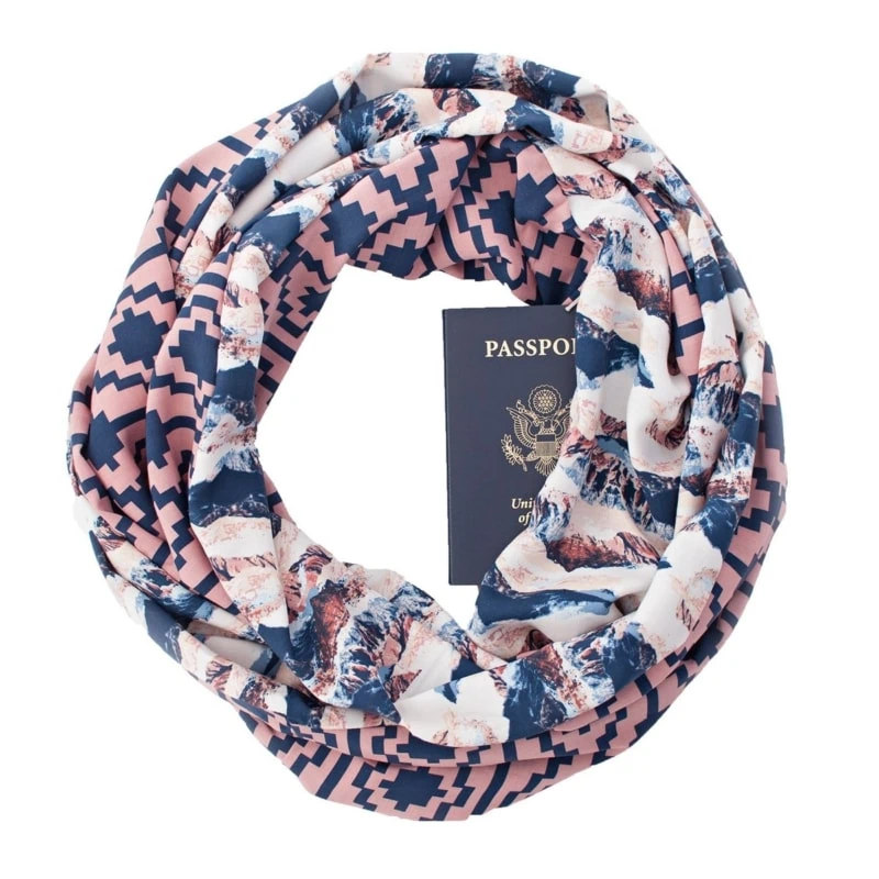Speakeasy Hidden Pocket Travel Scarf